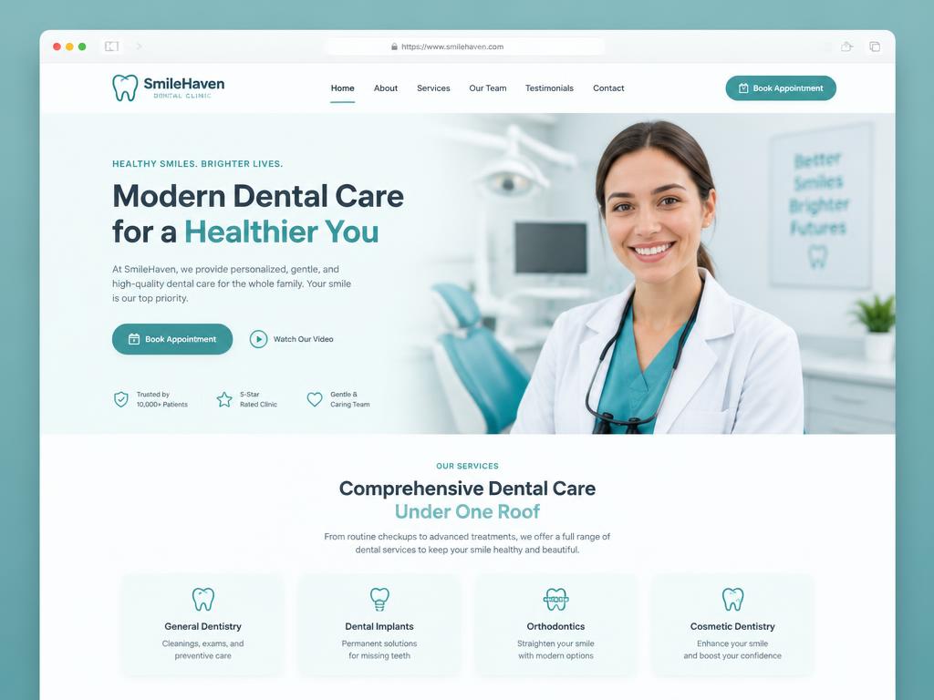 Dental Clinic website built with Lovable