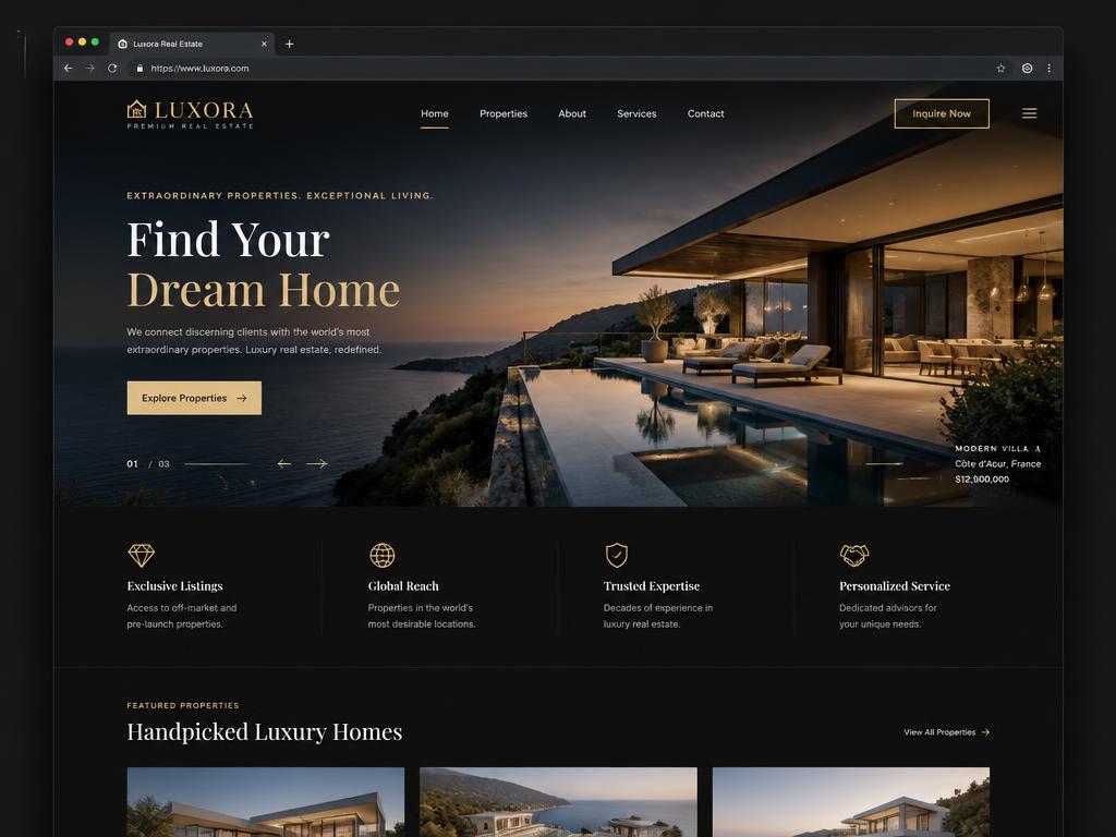 Real Estate website built with Lovable